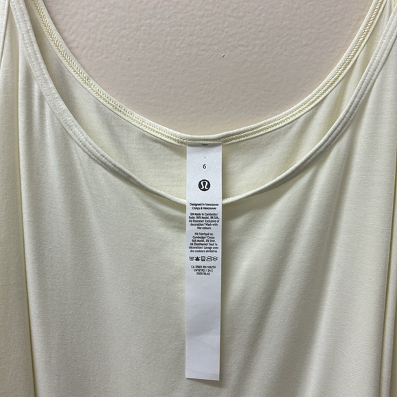 Lululemon soft tank, Sundance (light yellow) 6 - Picture 2 of 3